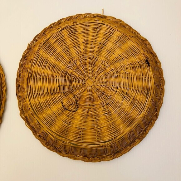 Country Primitive Beachy Boho Vintage Wall Basket Decor - Picture 4 of 11